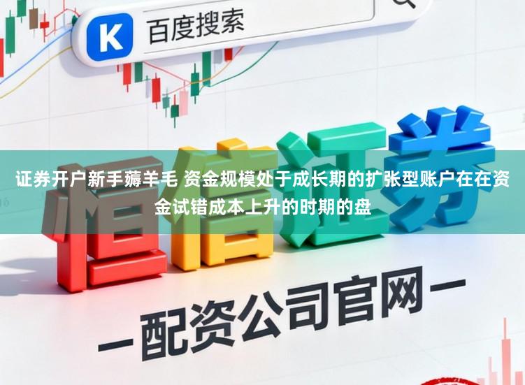 证券开户新手薅羊毛 资金规模处于成长期的扩张型账户在在资金试错成本上升的时期的盘