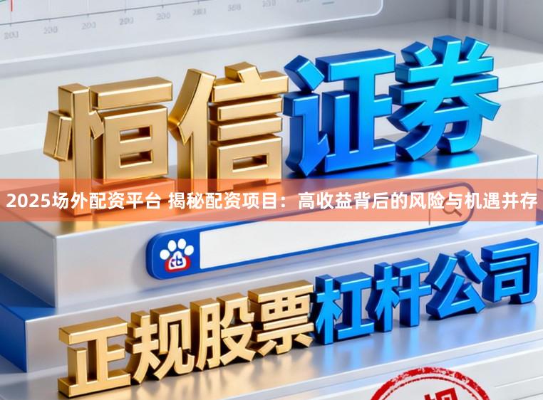 2025场外配资平台 揭秘配资项目：高收益背后的风险与机遇并存